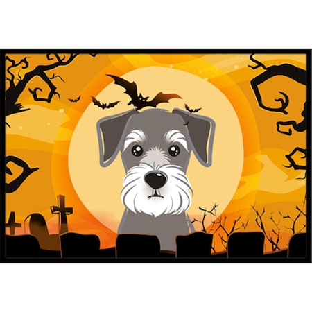 Jensendistributionservices Halloween Schnauzer Indoor & Outdoor Mat, 24 x 36 in. MI2556842